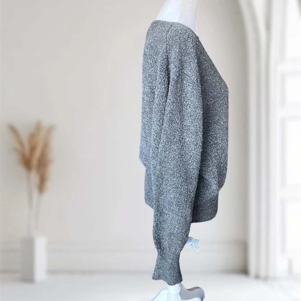 A New Day Cozy Knit V-Neck Pullover Sweater - Mediumuu